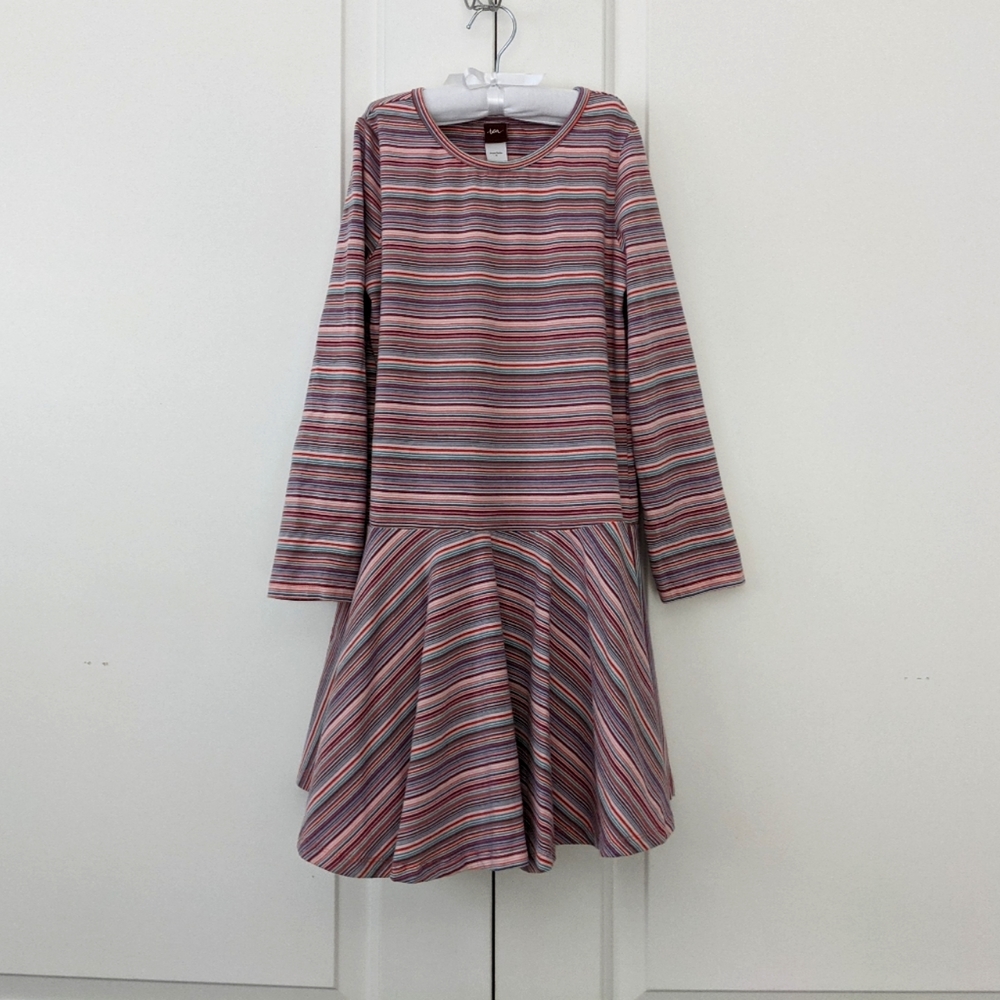 Tea Collection Girls Long Sleeve Dress Sz 8